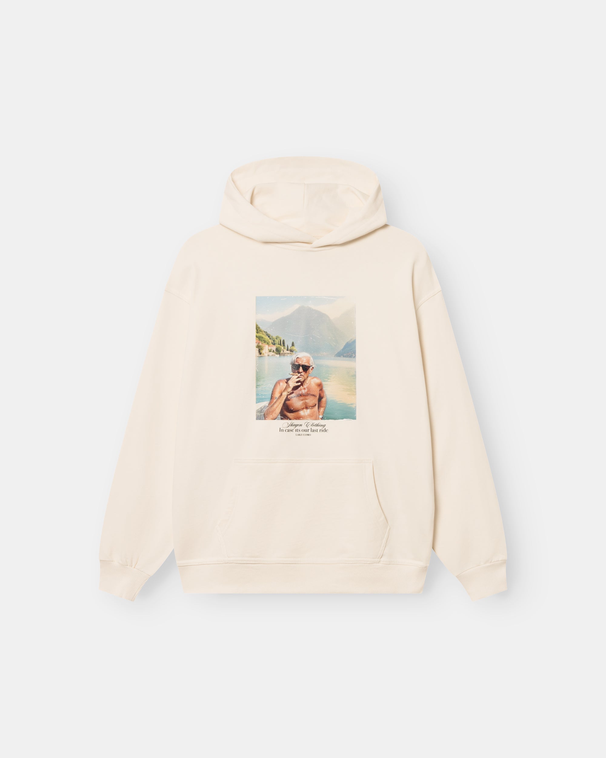 Como Graphic Hoodie Weiß